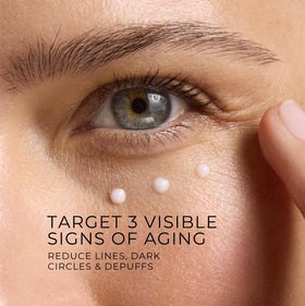 RoC retinol eye cream open tube texture highlighting smooth, non-greasy finish