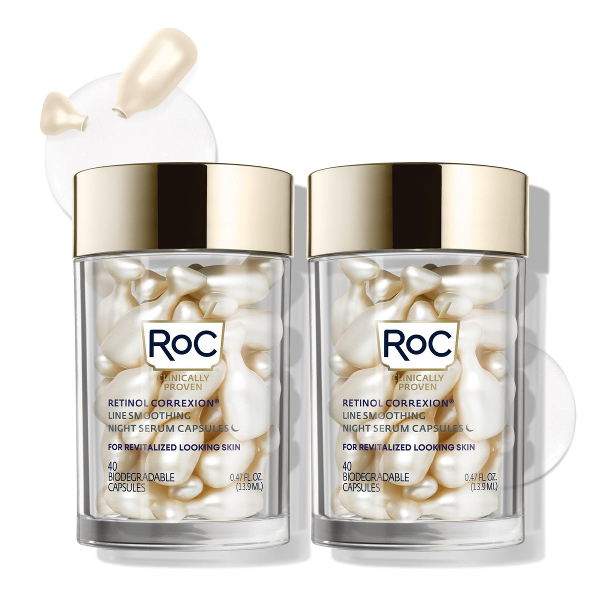RoC front packaging showing value set, highlights potency and size