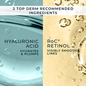 RoC product label detail showing retinol and oil-free claims clearly