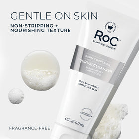 RoC product placed on bathroom counter to show daily routine benefit