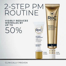 RoC retinol cream texture close-up illustrating lightweight absorbent formula