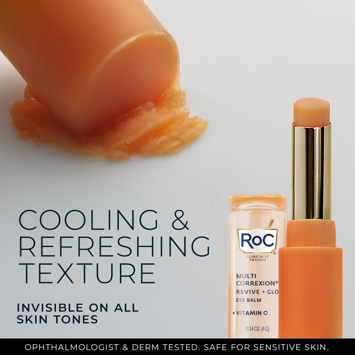 RoC product box and label displaying ingredient highlights and claims