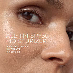 RoC label showing SPF 30 broad-spectrum, protecting skin from UV damage
