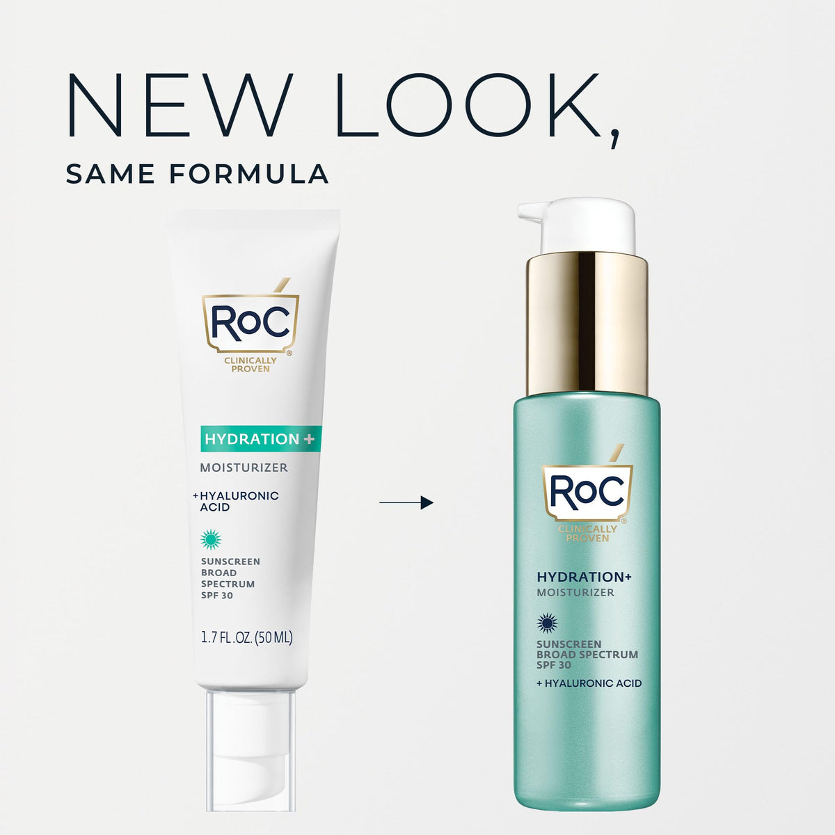 RoC cream texture close-up displaying smooth gel-cream and quick-absorbing benefit