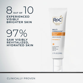 RoC creamy moisturizer texture close-up showing fast-absorbing, non-greasy finish
