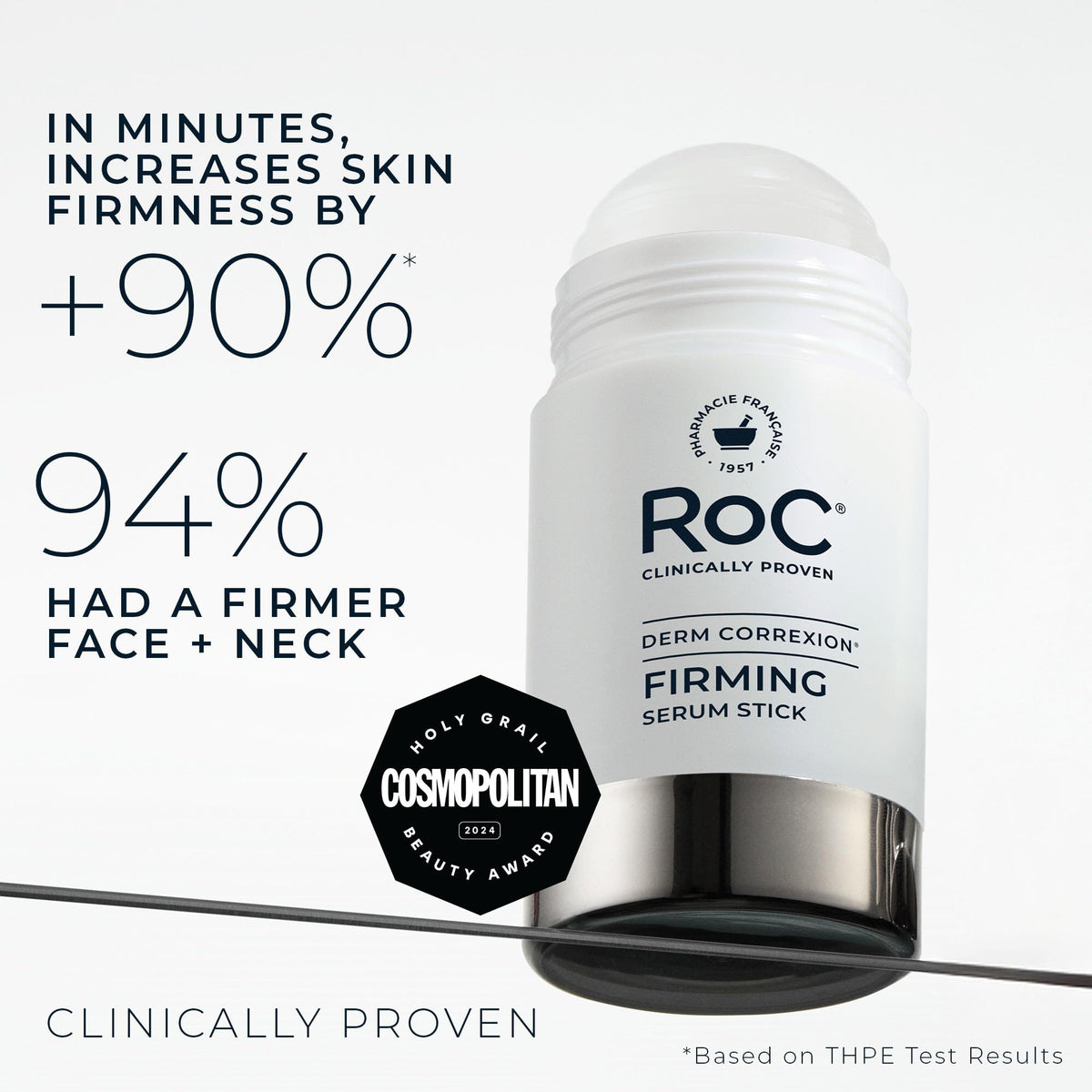 RoC melted serum texture close-up demonstrating smooth glide and quick absorption benefit