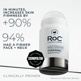RoC melted serum texture close-up demonstrating smooth glide and quick absorption benefit