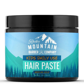 Rocky Mountain Barber Company front tub showing product and branding, easy selection