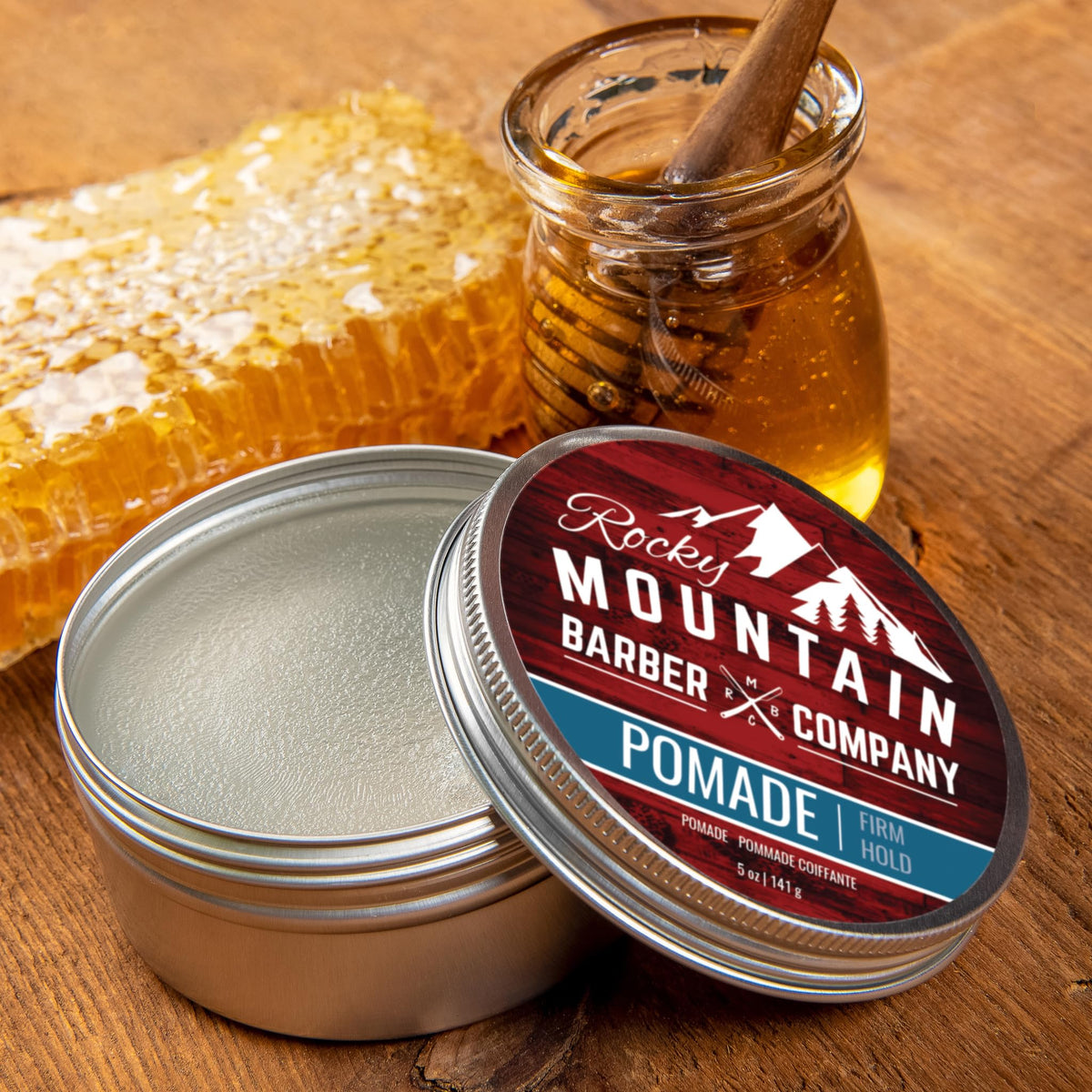 Rocky Mountain Barber Company side part style showing strong hold and neatness