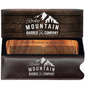 Rocky Mountain Barber Company front packaging showing premium gift box and branding