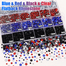 RODAKY open compartment box displaying organized mixed-size gems, easy storage benefit