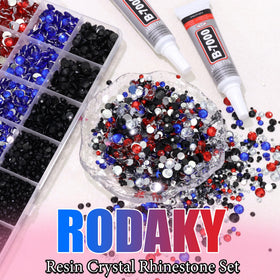RODAKY size comparison display of five gem sizes, choose right-size accents quickly
