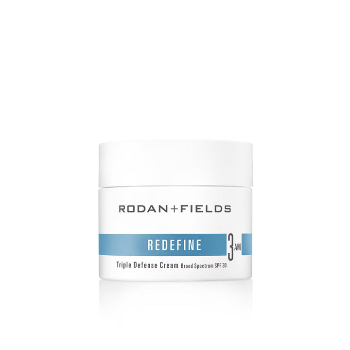 Rodan + Fields front packaging showing SPF 30 protection and benefits
