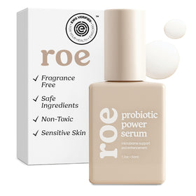 Roe Wellness front packaging showing clean baby serum and safety focus