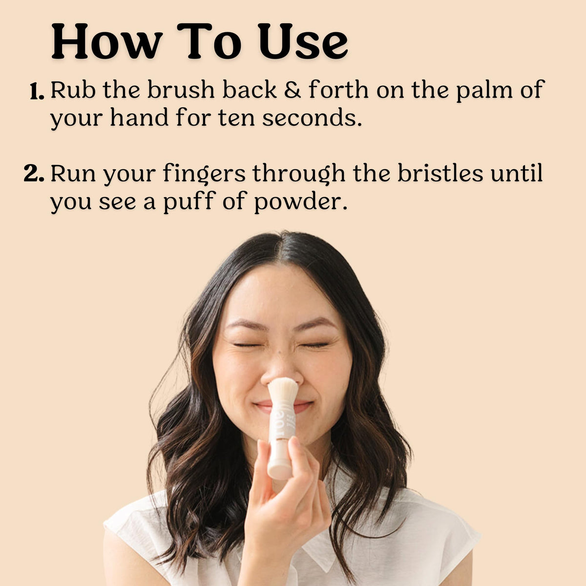 Roe Wellness used for face touch-up over makeup with natural finish