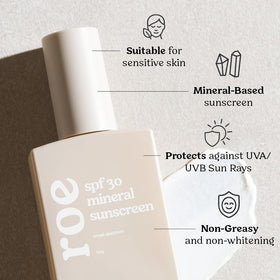 Roe Wellness tube in hand for size comparison conveying travel-friendly convenience