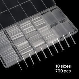 Rofran numbered size markings on tips for quick selection and salon speed