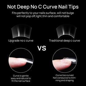 Rofran tips applied in salon, demonstrating fast professional application