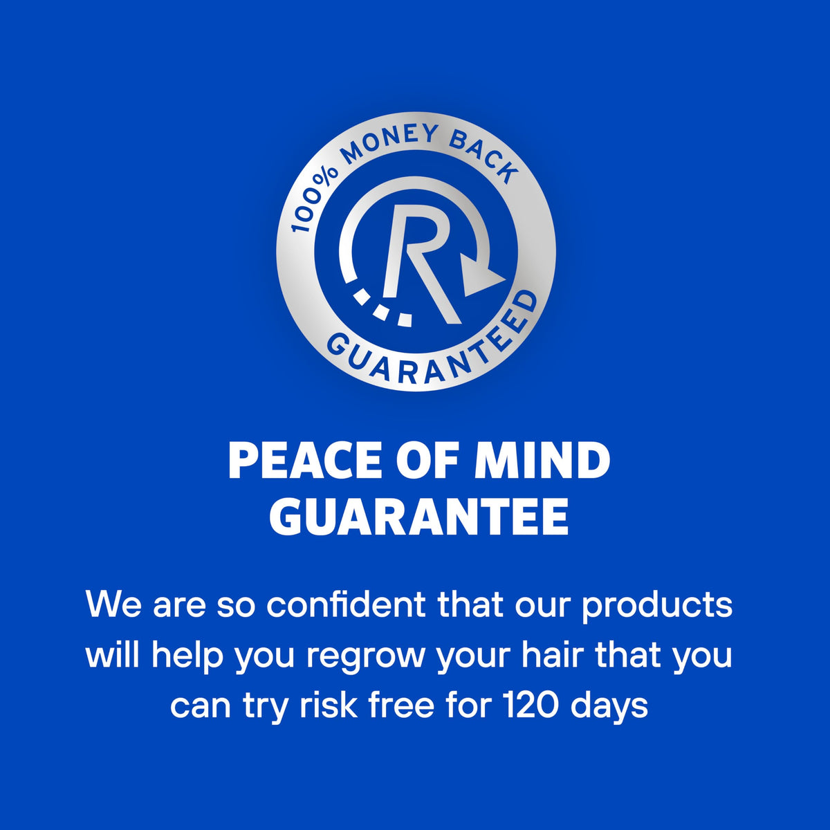 Hand holding Rogaine bottle to illustrate compact 2 fl. oz size for one‑month supply
