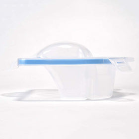 Rolabling bowl holding rhinestones and tools for nail art organization and easy access