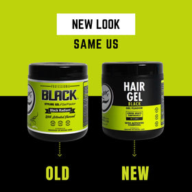 Rolda before and after gray coverage showing blended dark hair