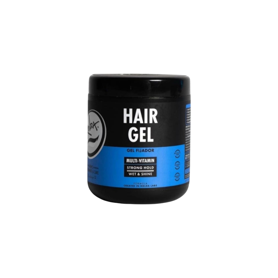 Rolda gel front packaging showing bottle and label, highlighting professional styling