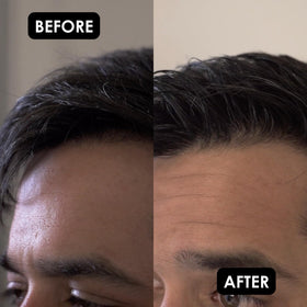 Side profile of styled hair using Rolda, brand delivers wet-look shine and definition