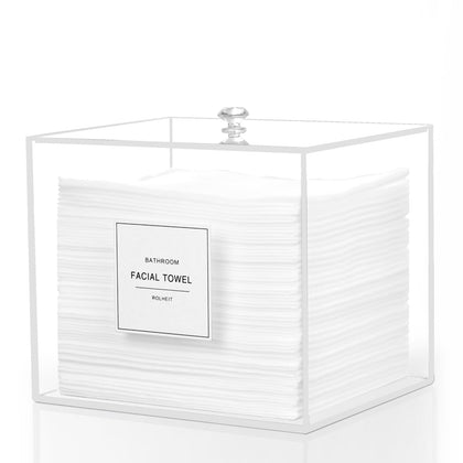 Rolheit front view clear acrylic box showing neat storage benefit
