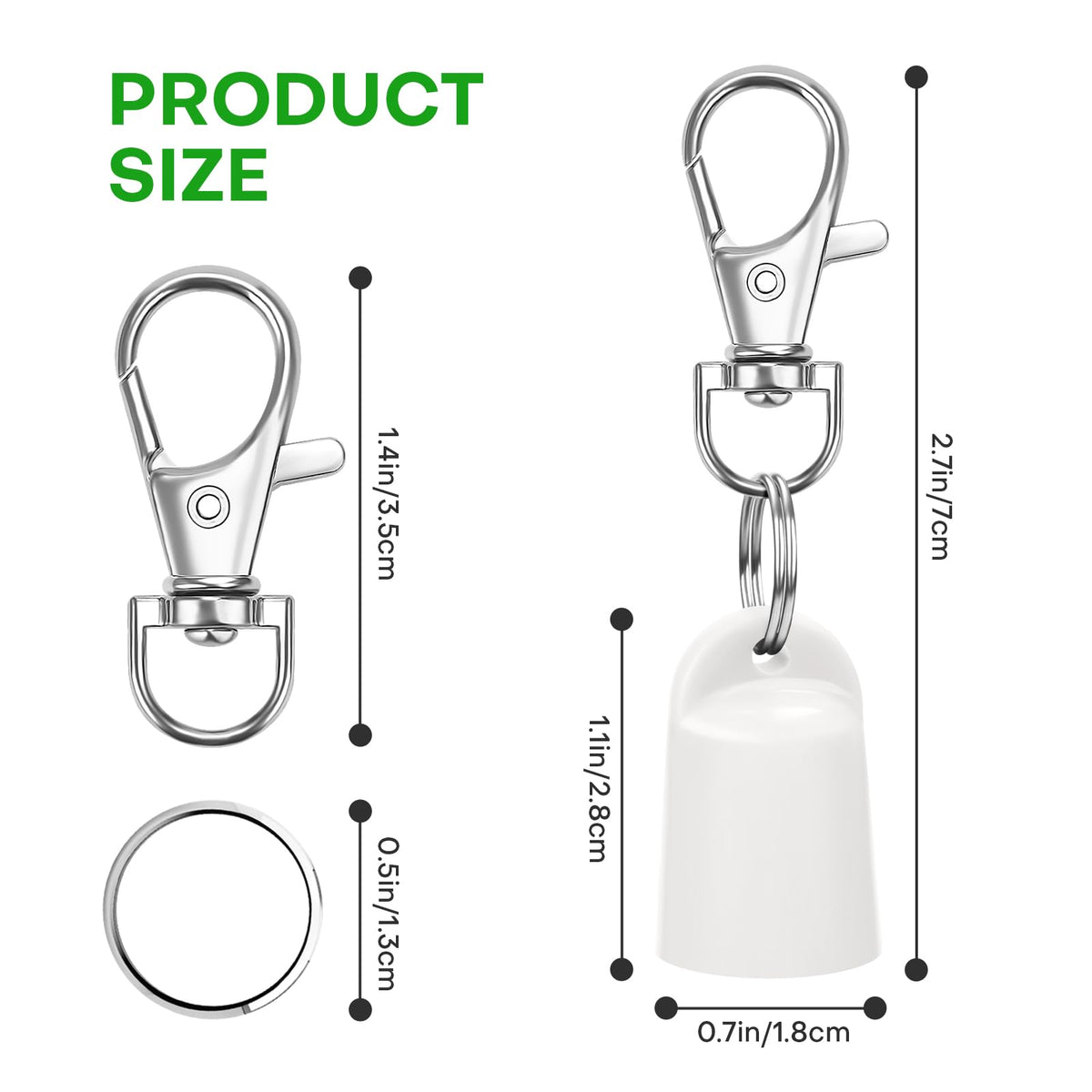 Rolitwils cap attached to keyring providing quick lip balm access