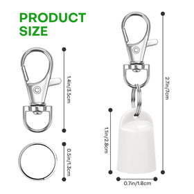 Rolitwils cap attached to keyring providing quick lip balm access