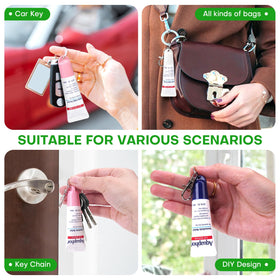 Rolitwils on a bag and keys demonstrating everyday usability and protection