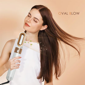 Roll With Us Depot blow-dryer brush in use creating volume and quick drying