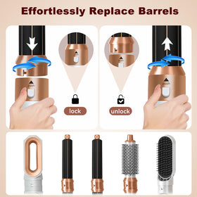 Roll With Us Depot lifestyle bathroom scene styling hair easily at home for salon-like results