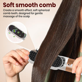 Roll With Us Depot before and after texture comparison showing frizz reduction and shine
