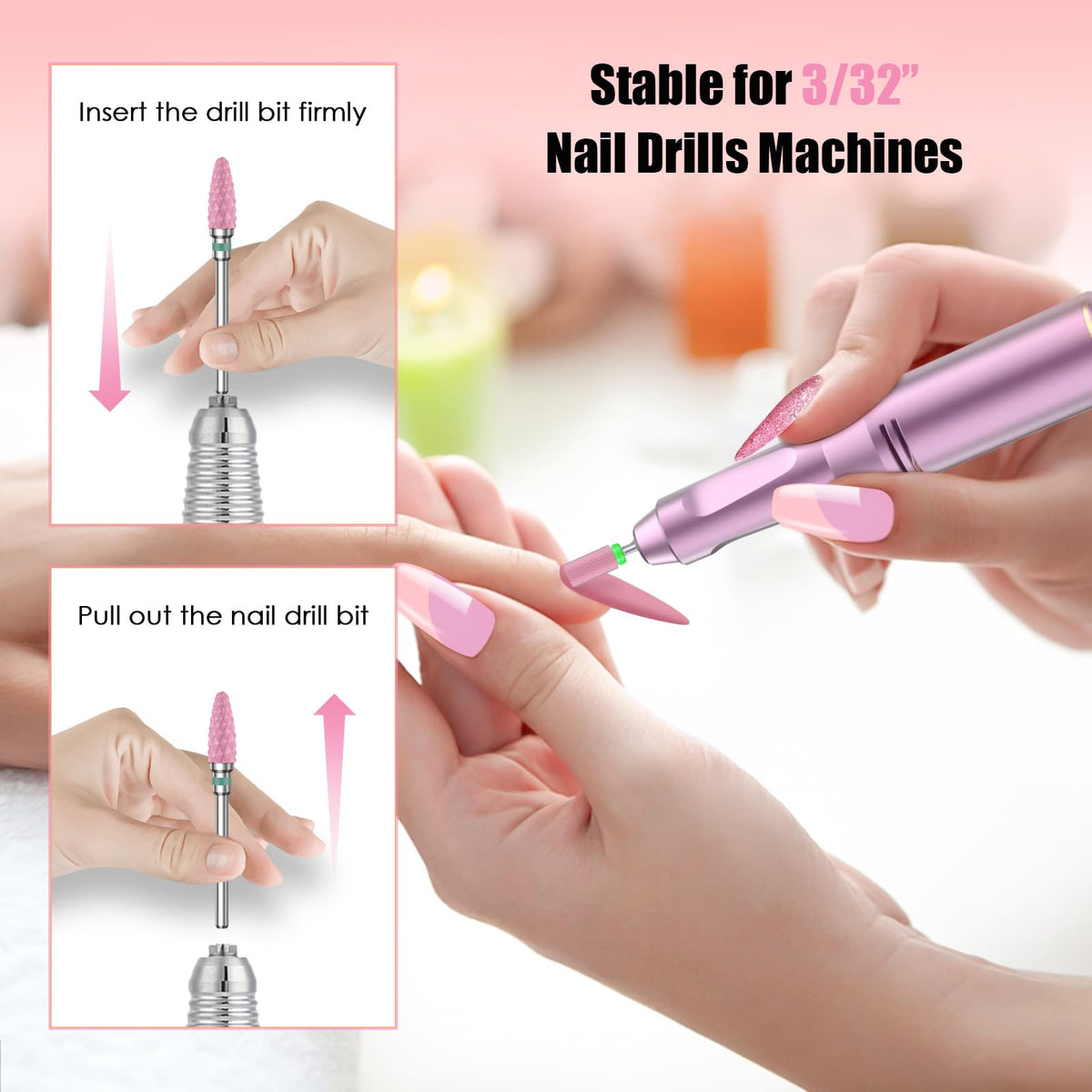 Rolokit bit polishing nail surface illustrating smooth finish before topcoat