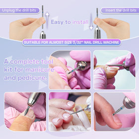 Rolokit label and bit heads detail showing shapes for shaping and removal