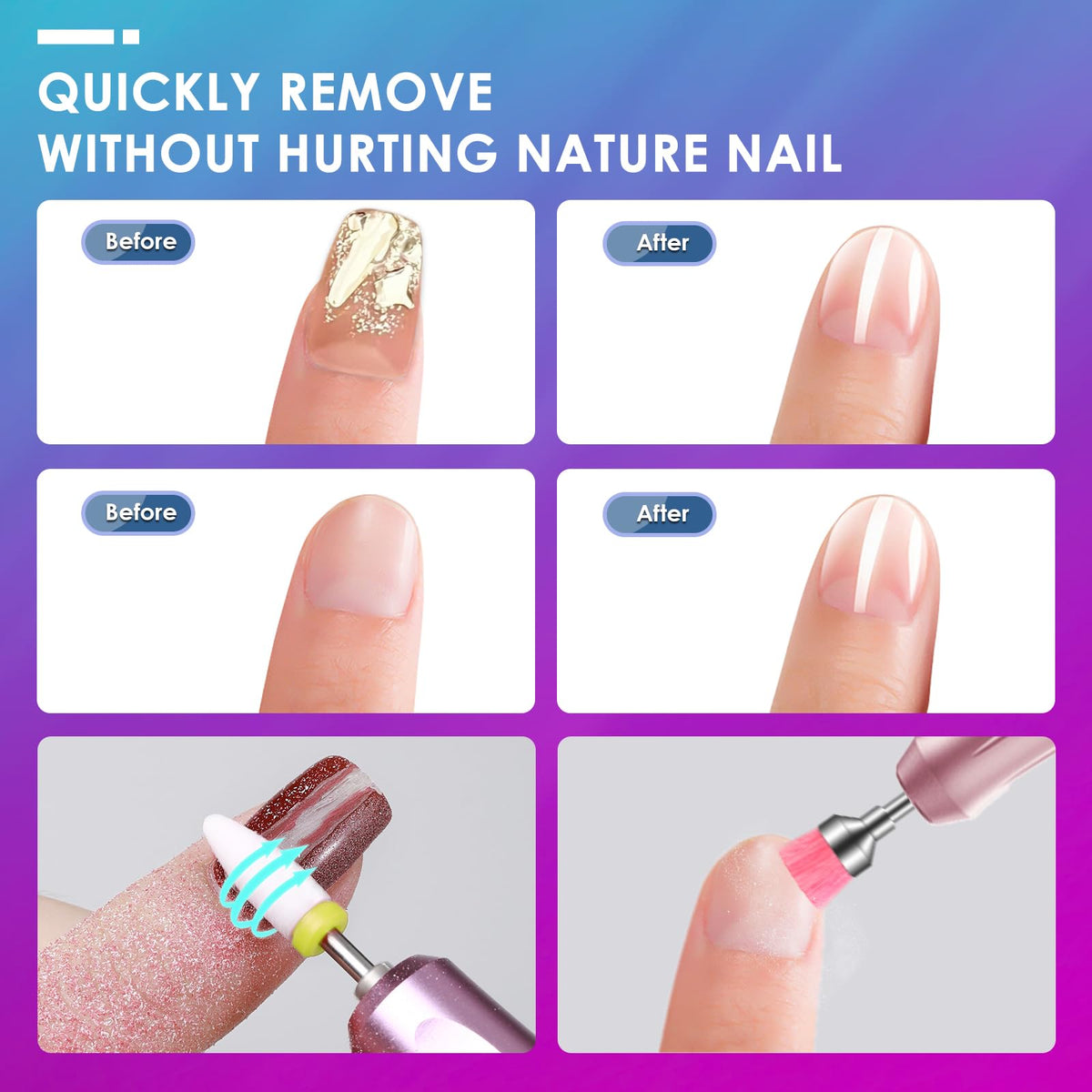Rolokit bit removing acrylic to speed salon and home work
