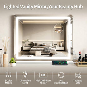 ROLOVE lifestyle scene in bedroom illustrating elegant styling and functional lighting benefit