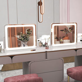 ROLOVE mirror in bedroom setting illustrating natural look and decor integration