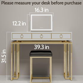ROLOVE mirror styled on bedroom vanity showing natural lighting for everyday use