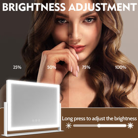 ROLOVE mirror tilted to show 360° rotation and easy angle adjustment benefit
