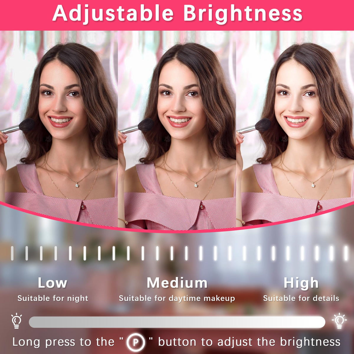 ROLOVE touch control panel illuminated for quick mode and brightness adjustment