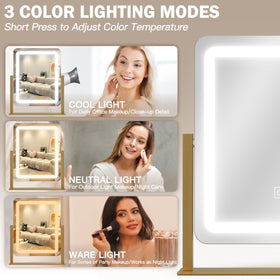 ROLOVE touch-control close-up for quick dimming and color temperature switching