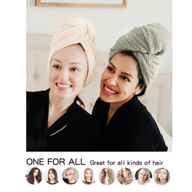 ROLSHOL towel beside ruler showing large dimensions for long hair