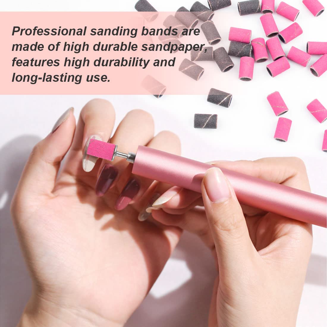 Rolybag lifestyle station set up at a manicure table for salon-ready convenience