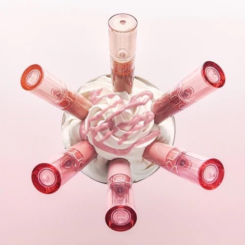 rom&nd gloss in a handbag with mirror demonstrating travel-ready, quick touch-up benefit