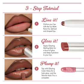 rom&nd Glasting Melting Balm texture in Kaya Fig hydrating lips and evening texture