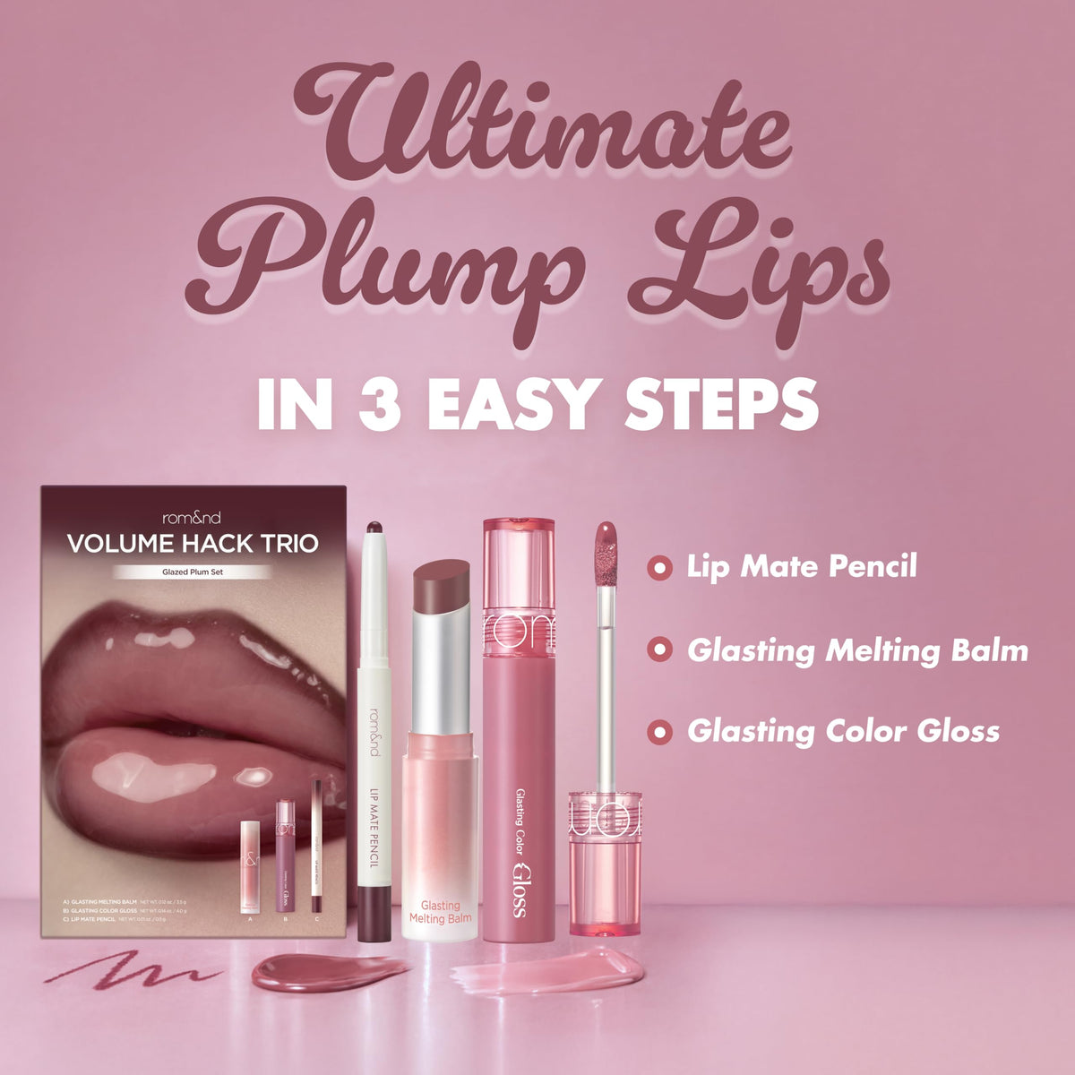 rom&nd Lip Mate Pencil tip in Fig Spread delivering smooth, precise definition