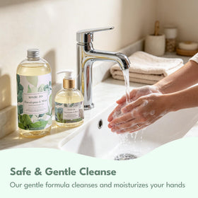 ROMIIE ZOI bottle beside sink in bathroom depicting everyday convenience benefit