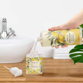ROMIIE ZOI bottle held in hand to show 1 L scale and refill practicality